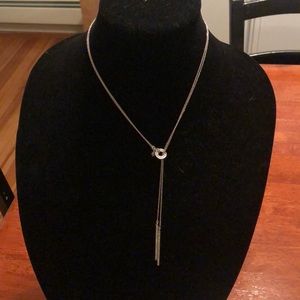 Touchstone Crystal Pavé Stick Lariat Necklace